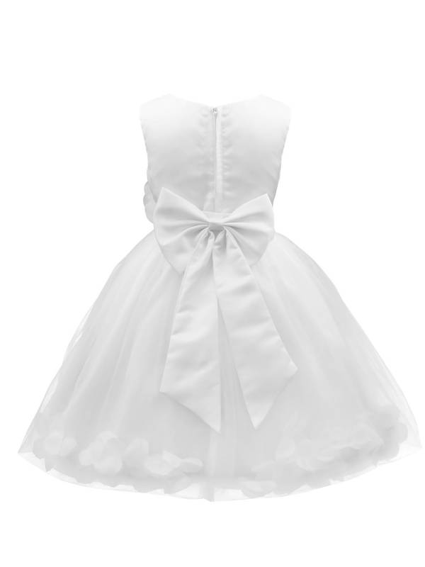 Kids Girls Flower Petals Tulle Ball Gown Flower Girls Dress thumb