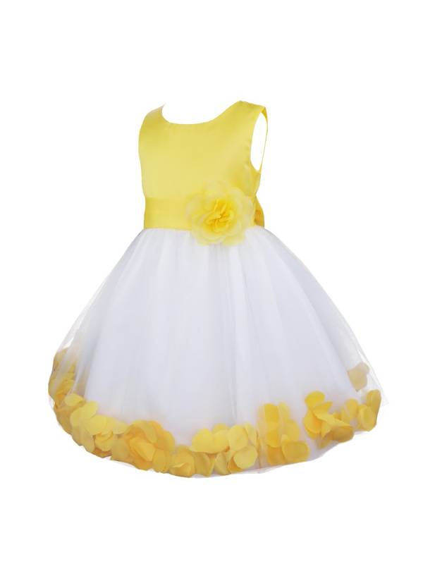 Toddler/Kids Girls Flower Petals Tulle Dress thumb