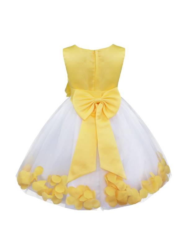 Toddler/Kids Girls Flower Petals Tulle Dress thumb