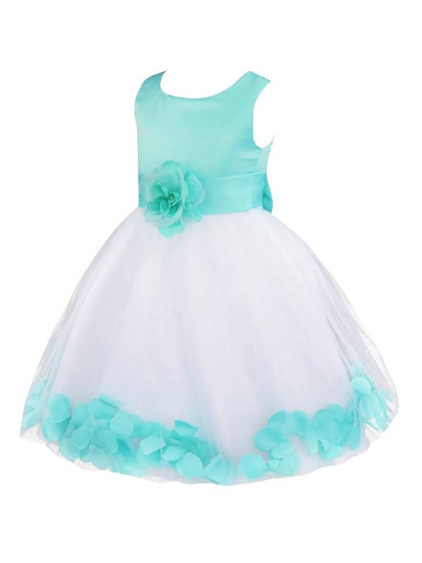 Toddler/Kids Girls Flower Petals Tulle Dress thumb