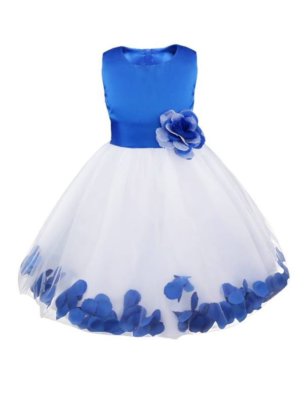 Toddler/Kids Girls Flower Petals Tulle Dress thumb