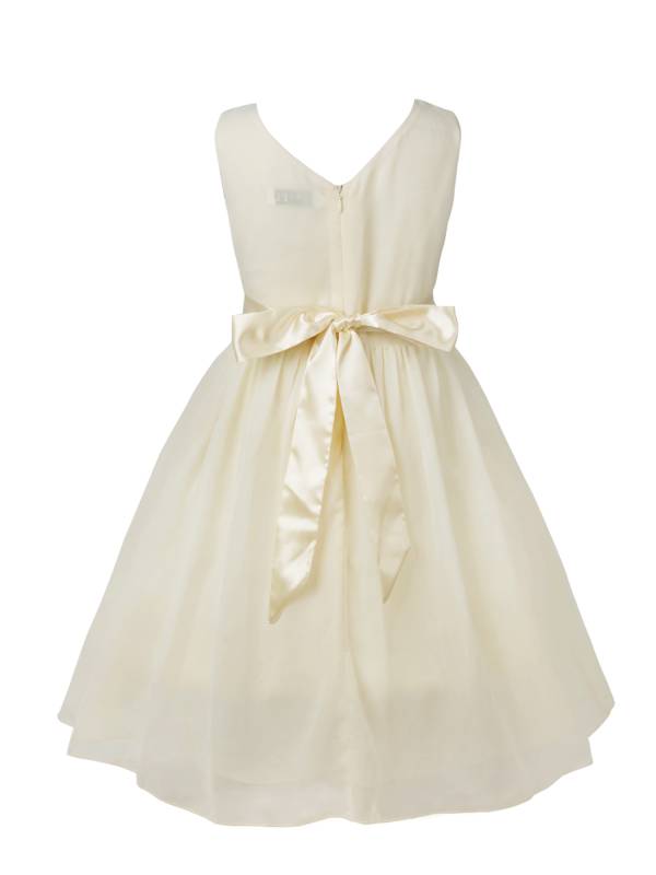 Toddler/Kids Girls Flower and Bowknot Ball Gown Chiffon Dress thumb