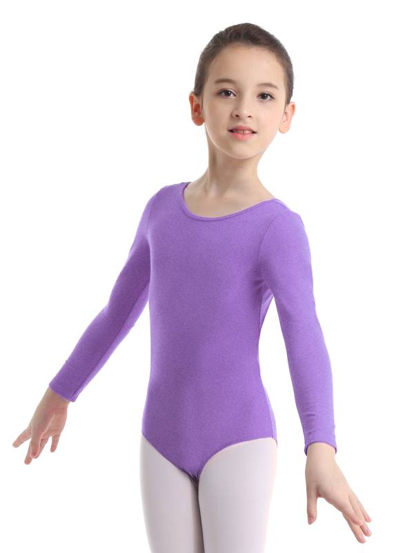 Girls Long Sleeve Ballet Dance Leotard thumb