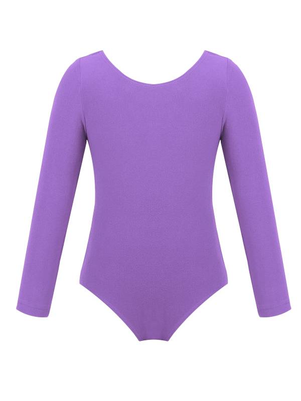 Girls Long Sleeve Ballet Dance Leotard thumb