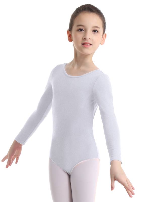 Girls Long Sleeve Ballet Dance Leotard thumb