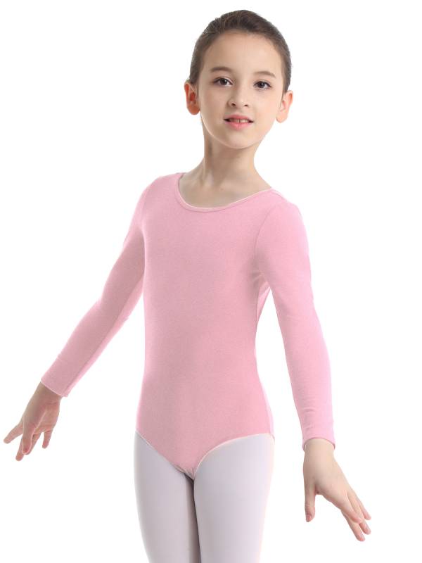 Girls Long Sleeve Ballet Dance Leotard thumb