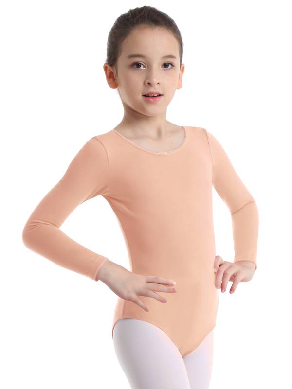 Girls Long Sleeve Ballet Dance Leotard thumb