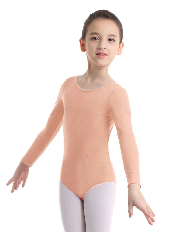 Girls Long Sleeve Ballet Dance Leotard thumb