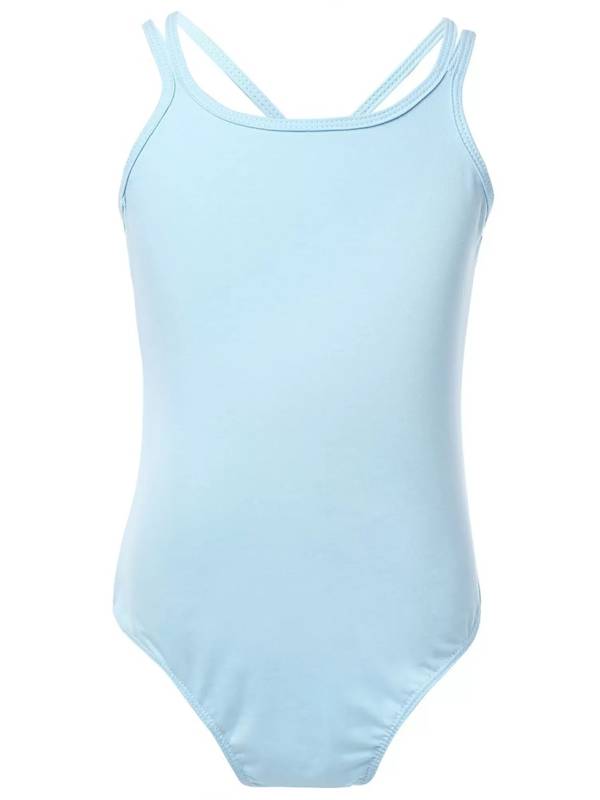 Kids Girls Sleeveless Crisscross Back Gymnastics Dance Leotard thumb