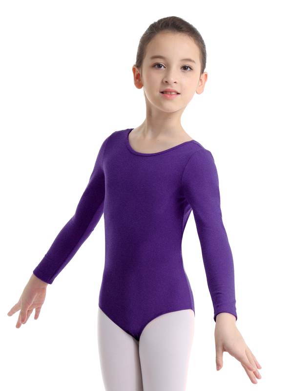 Girls Long Sleeve Ballet Dance Leotard thumb