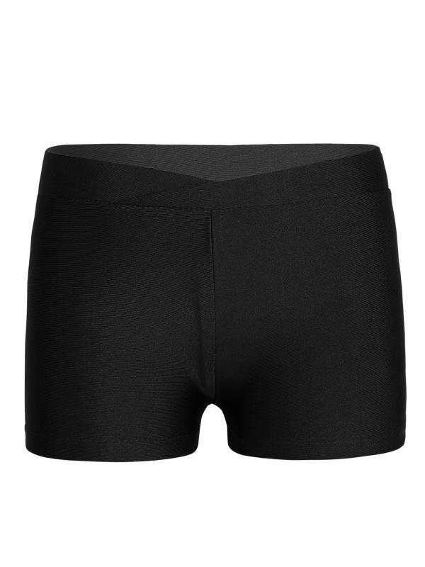 Kids Girls V-front Waistband Slim Fit Sports Shorts thumb