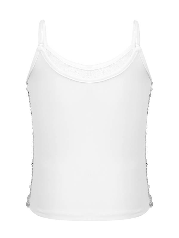 Kids Girls Sequined Jazz Dance Tank Top thumb