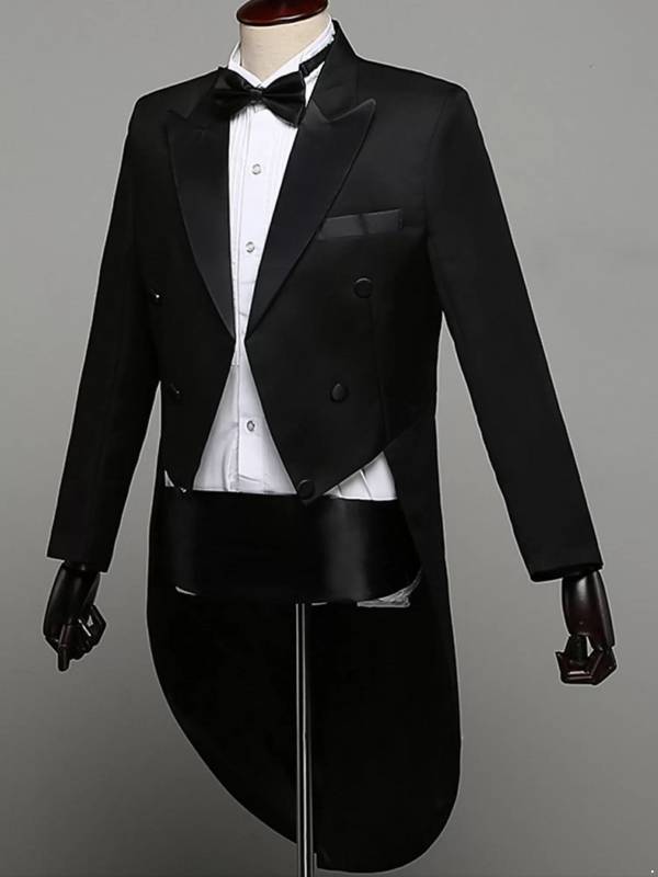 Men 4Pcs Gentlemen Formal Tuxedo Blazer and Shirt thumb