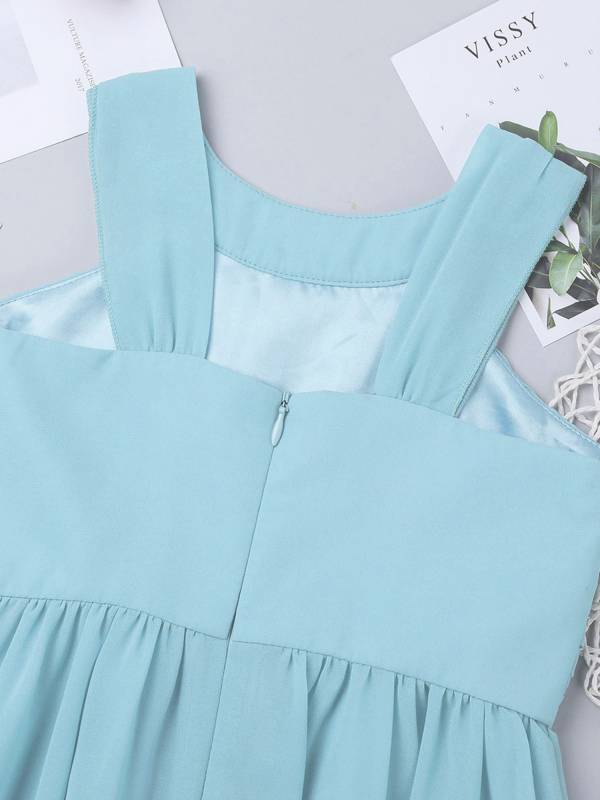 Toddler/Kids Girls Halter Neck Chiffon Dress thumb