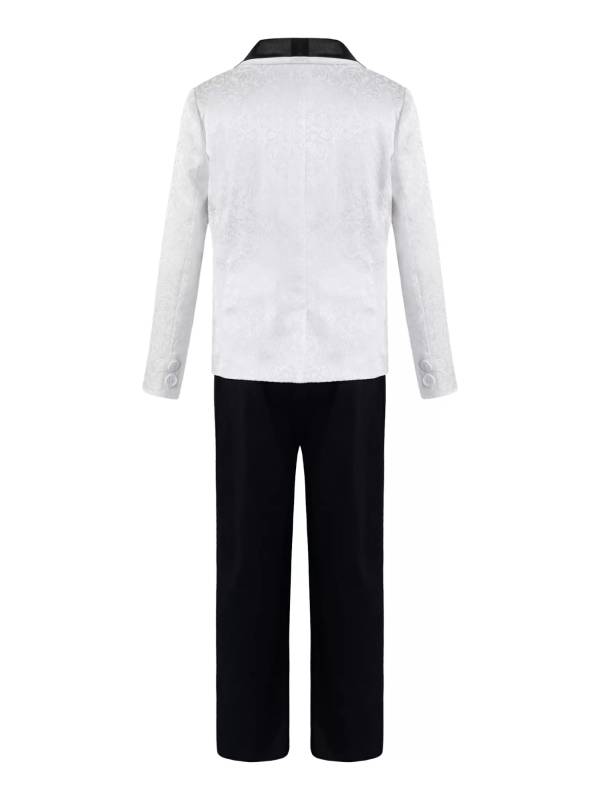 Kids Boys 3Pcs Gentleman Jacquard Suit Outfit thumb