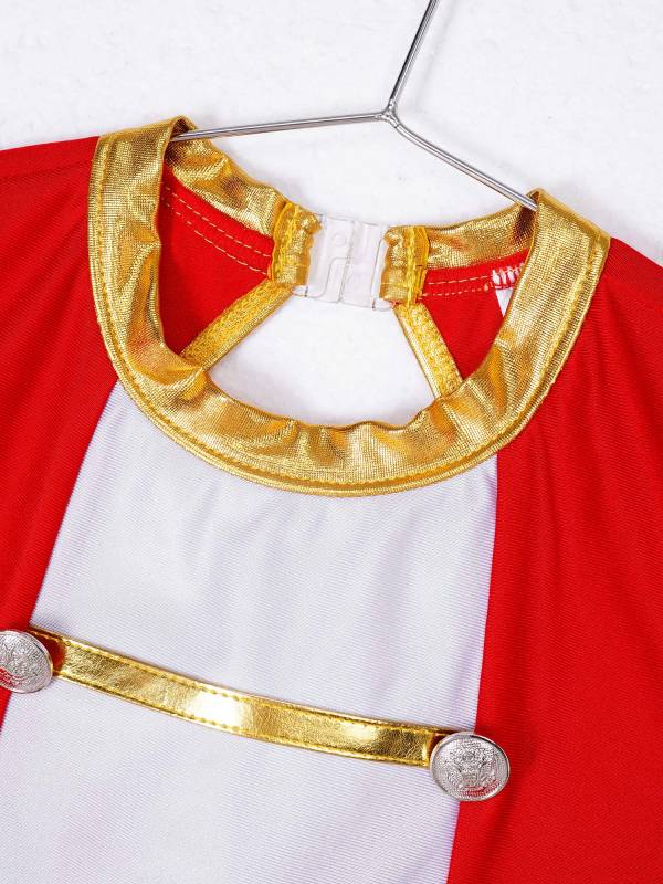 Kids Girls Sleeveless Back Hollow Circus Costume Leotard thumb