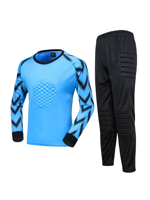 Kids Boys Two-Piece Long Sleeve Shirt and Pants Soccer Training Set thumb