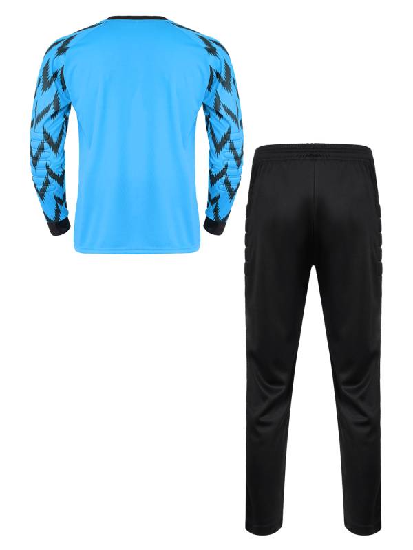 Kids Boys Two-Piece Long Sleeve Shirt and Pants Soccer Training Set thumb