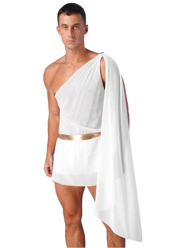 Men One Shoulder Side Slit Halloween Mr Toga Cosplay Jumpsuit thumb