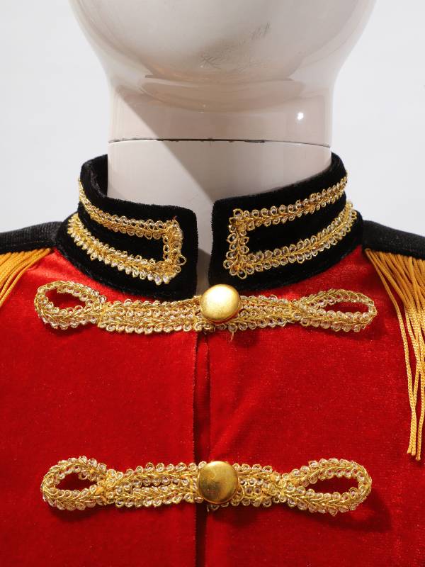 Kids Girls Tassel Epaulet Jacket Circus Ringmaster Cosplay Costume thumb