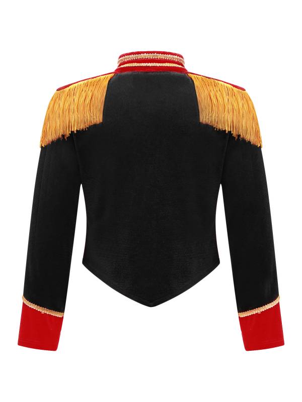 Kids Girls Tassel Epaulet Jacket Circus Ringmaster Cosplay Costume thumb