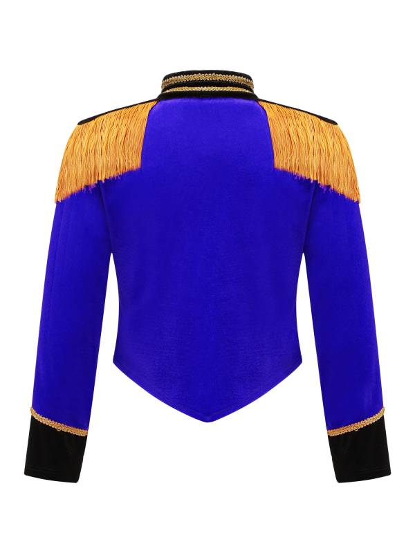 Kids Girls Tassel Epaulet Jacket Circus Ringmaster Cosplay Costume thumb