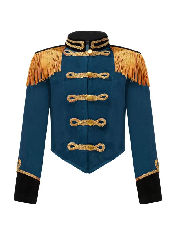 Kids Girls Tassel Epaulet Jacket Circus Ringmaster Cosplay Costume thumb