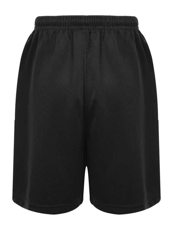 Kids Boys Solid Color Athletic Drawstring Sports Trunks thumb