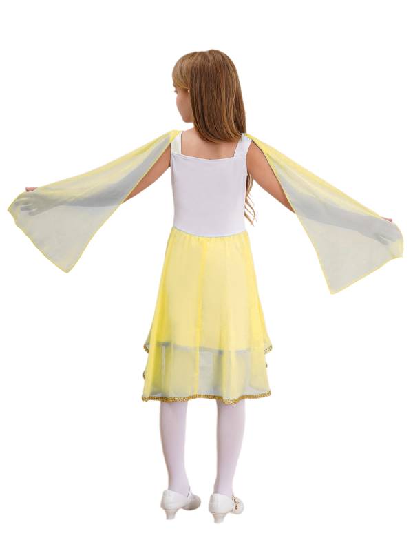 Girl Sleeveless Asymmetrical Dress Halloween Greek Toga Costume thumb