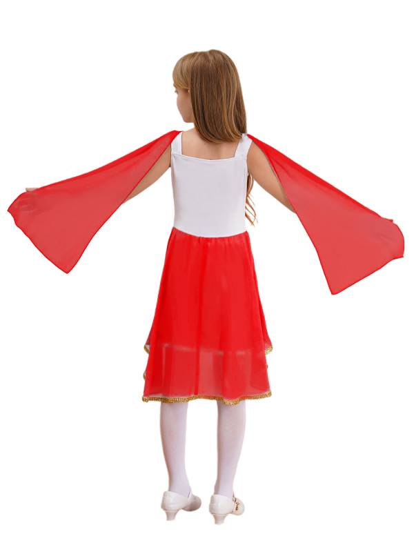 Girl Sleeveless Asymmetrical Dress Halloween Greek Toga Costume thumb