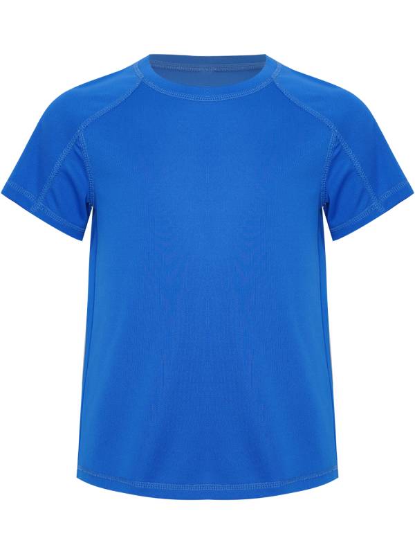 Kids Boys Short Raglan Sleeve Solid Color Moisture-Wicking Sports T-shirt thumb