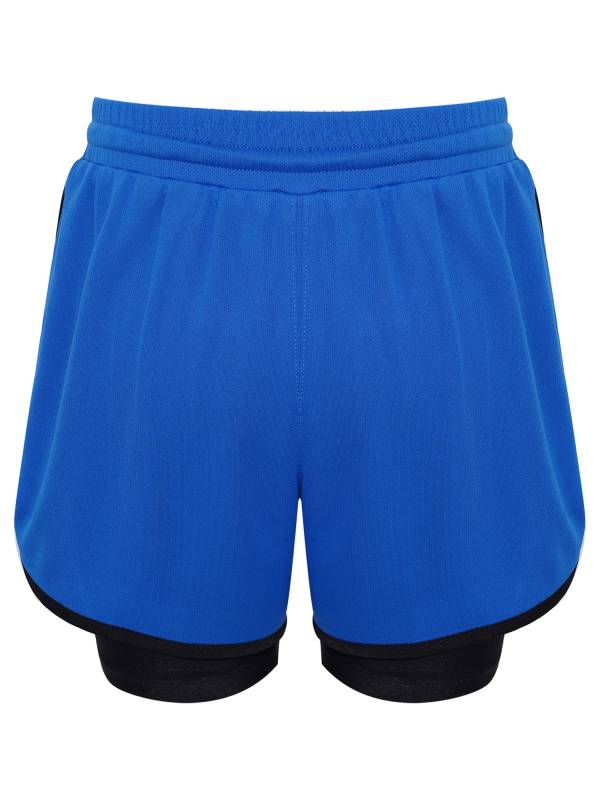 Kids Boys Solid Quick Drying Breathable Drawstring Sports Shorts thumb