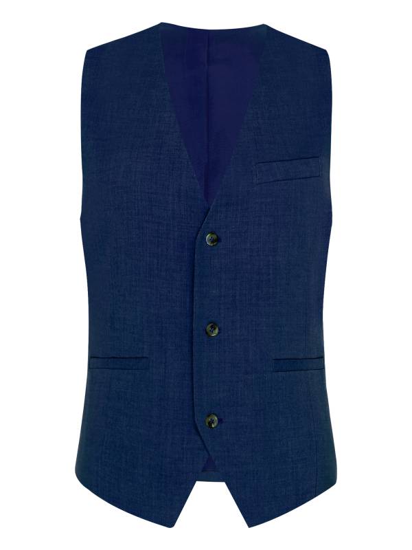 Men Sleeveless V Neck Button-up Groomsmen Waistcoat thumb