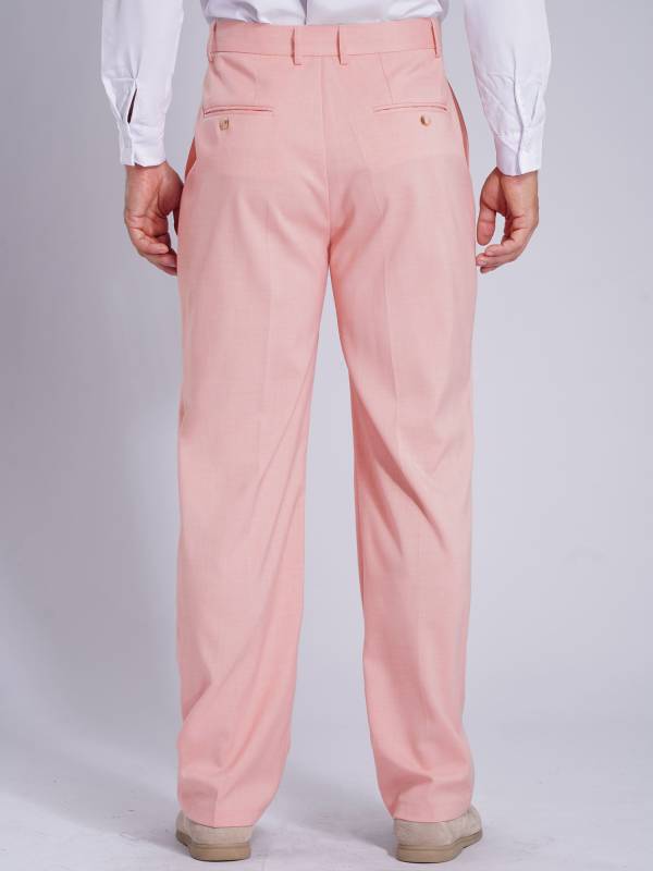 Men Side Pockets Solid Color Straight Pants for Wedding thumb