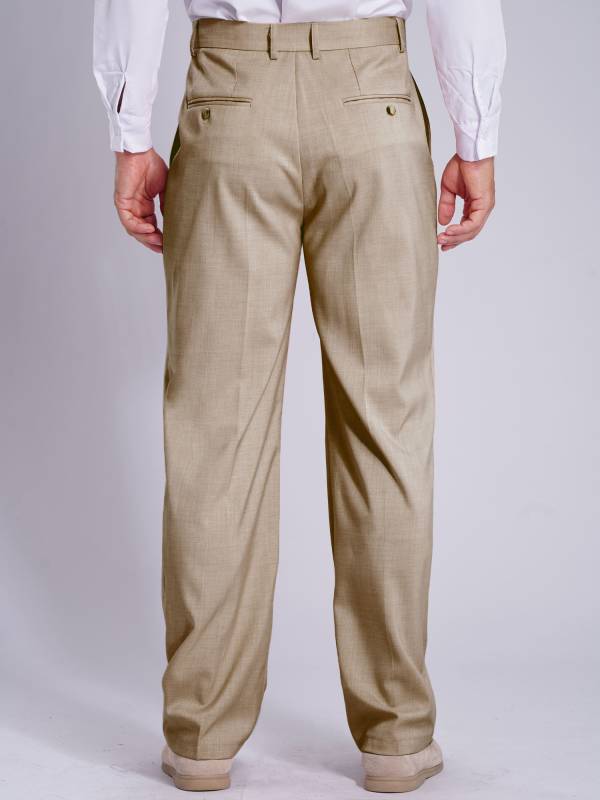 Men Side Pockets Solid Color Straight Pants for Wedding thumb