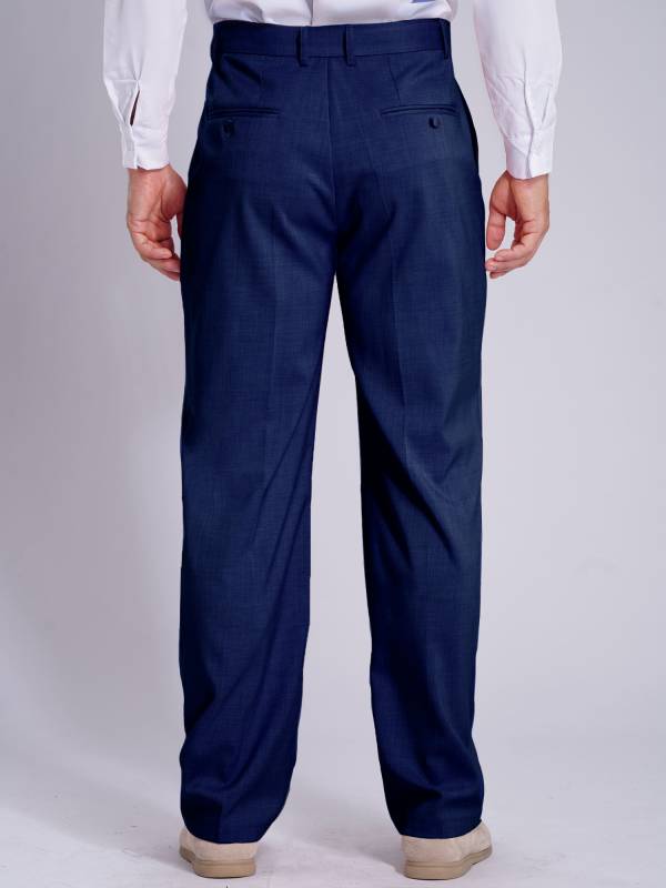 Men Side Pockets Solid Color Straight Pants for Wedding thumb