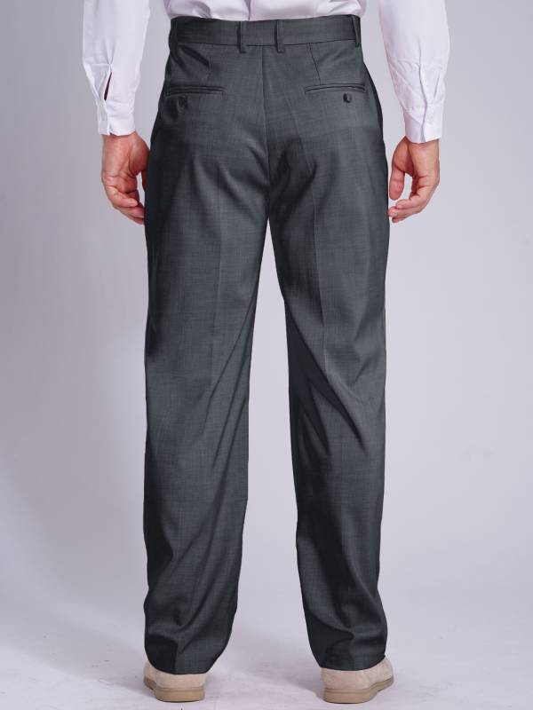 Men Side Pockets Solid Color Straight Pants for Wedding thumb