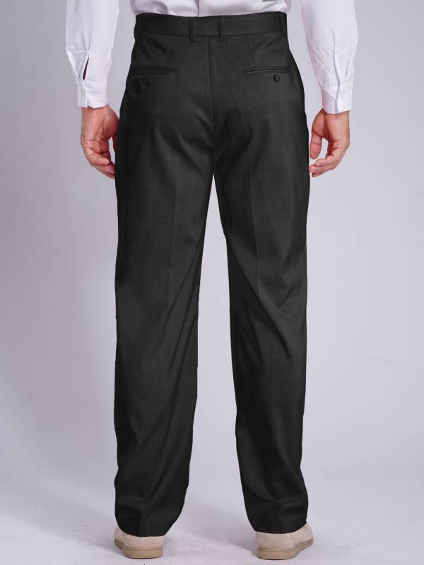 Men Side Pockets Solid Color Straight Pants for Wedding thumb