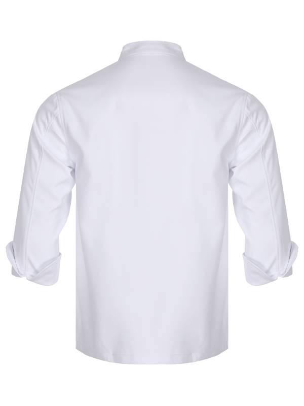 Adults Cross-Over Collar Long Sleeve Chef Jacket thumb