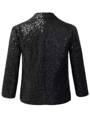 Kids Boys Sequin Blazer back image