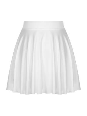 Women Solid Color Ruffle Skirt Sportwear back image