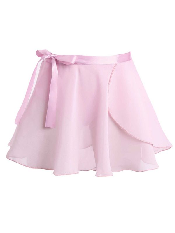 Girls 2pcs Cotton Long Sleeves Leotard with Chiffon Skirt Ballet Dance Set thumb
