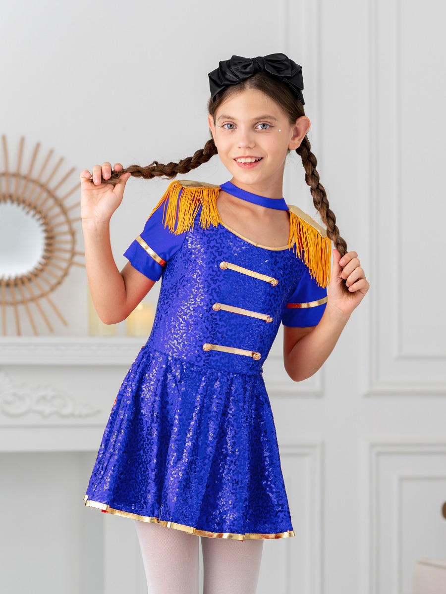 girls sequins circus costume dress