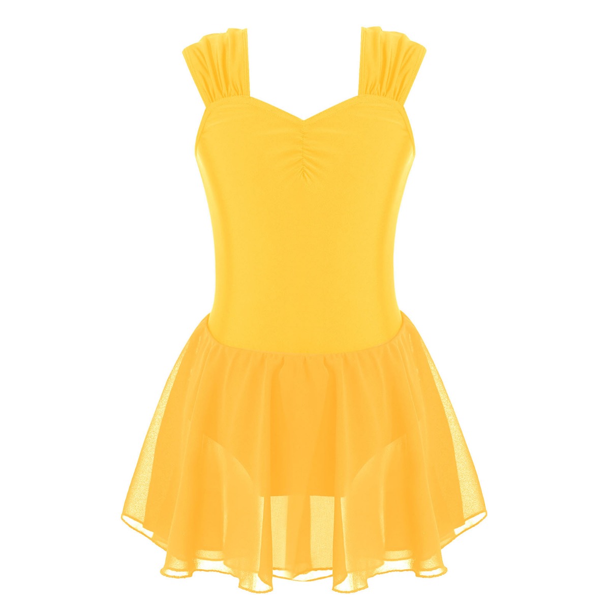 Girls Sleeveless Ruffle Lyrical Dance Dress