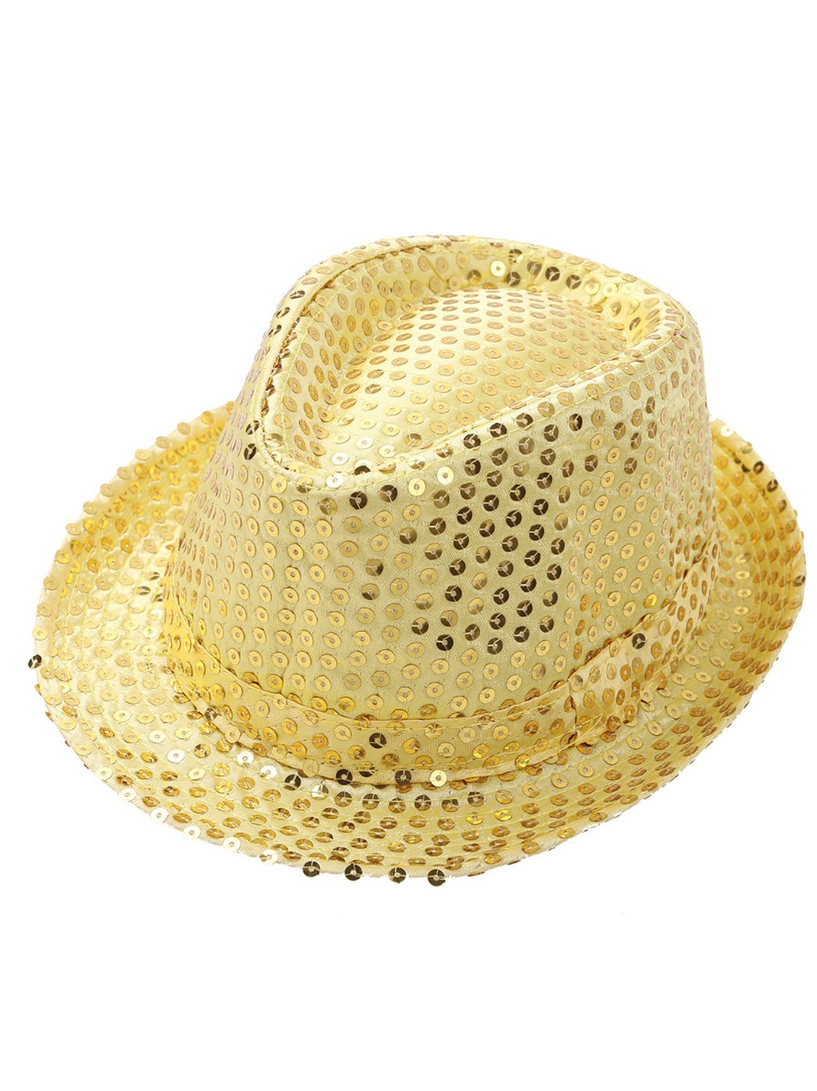 kids gold sequins hat