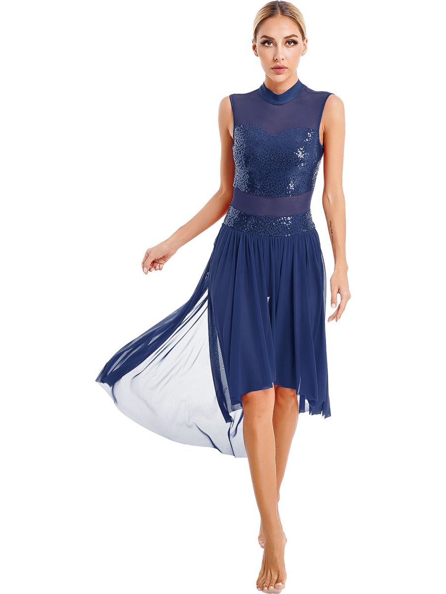 Women Sequins Lyrical Dance Dress