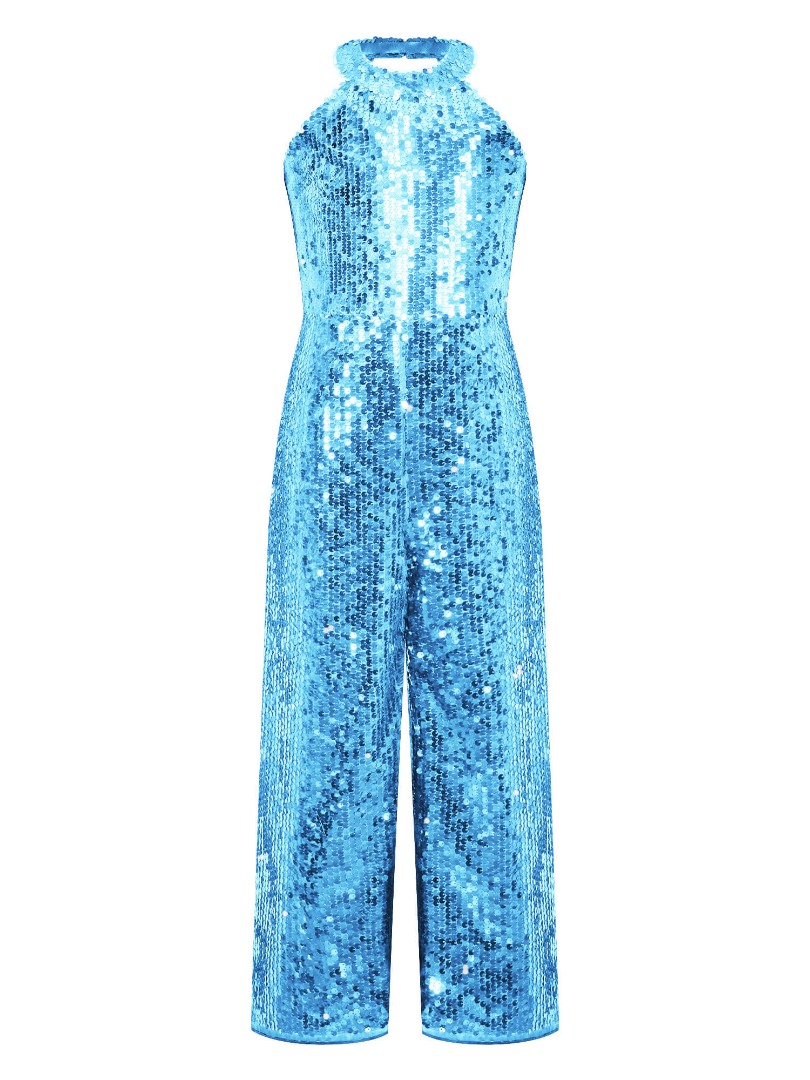 Halter Neck Sequins Jumpsuit