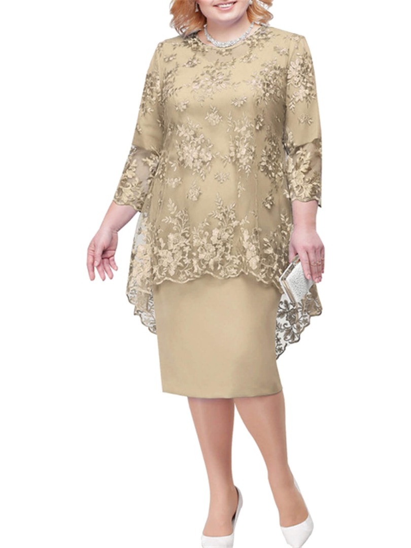 Mother of the Bride Dress in Champagne