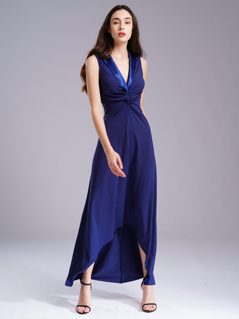 Wedding Guest V Neck Maxi Dress