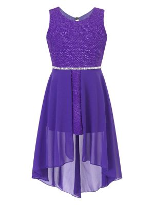 Todller/Kids Girls Sparkly High-Low Dress front image